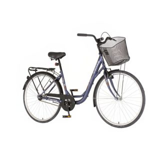 Venssini Diamante 26 acélkék női városi kerékpár
