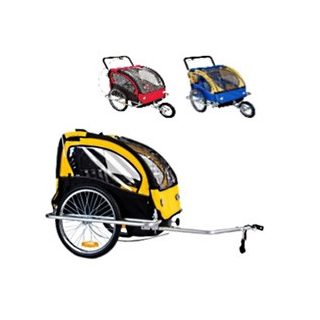 Gyermek csomag és jogging utánfutó sárga