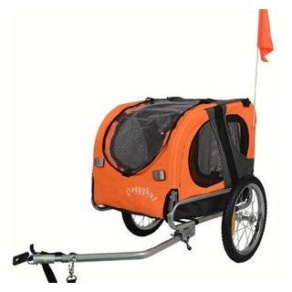   Állat szállító utánfutó kisebb testű kutyáknak, macskáknak 68x43.5x50cm