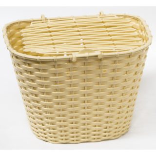Kosár sűrűszövésű első műanyag, fix Krém