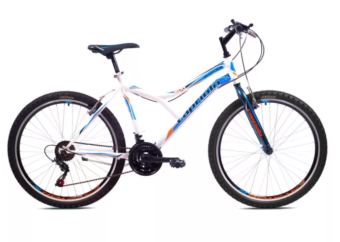 Capriolo Diavolo 600 26" férfi MTB kerékpár 19" Fehér-Kék