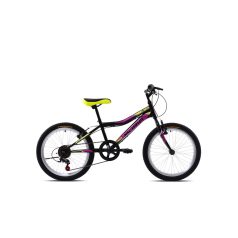 Adria Stinger 20" gyerek kerékpár Fekete-Rózsaszín