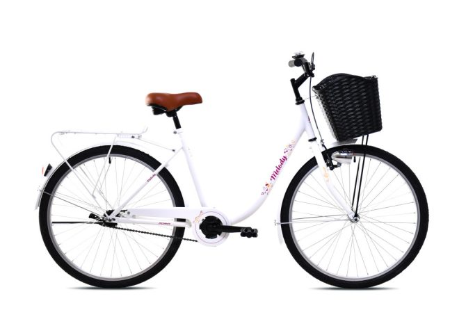 Adria Melody női városi 1 sebességes 26 kerékpár Fehér