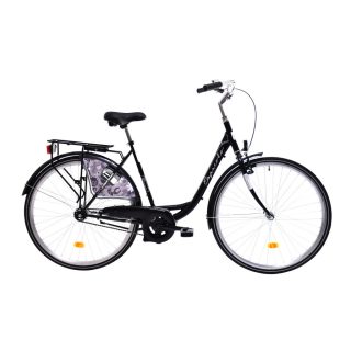   Capriolo Diana 1 sebességes női kontrás városi kerékpár 20" Fekete