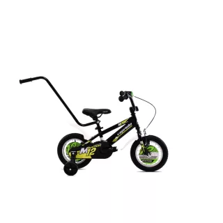 Capriolo Mustang 12" gyerek kerékpár Fekete-Zöld