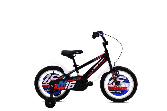 Capriolo Mustang 16" gyerek kerékpár Fekete-Piros
