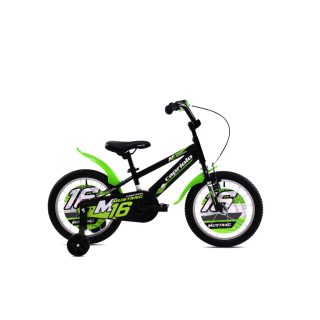 Capriolo Mustang 16" gyerek kerékpár Fekete-Zöld
