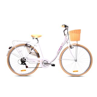   Adria Melody női városi 7 sebességes 28 kerékpár Fehér-Bézs