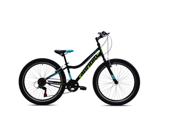 Capriolo Diavolo 400 24" gyerek kerékpár Fekete-Zöld