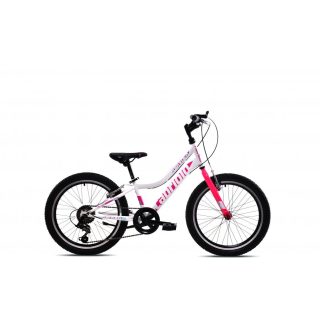   Capriolo Diavolo 200 20" gyerek kerékpár Fehér-Rózsaszín