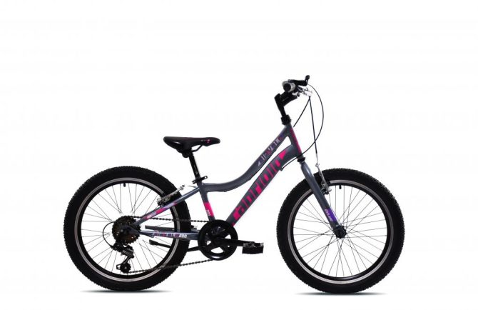 Capriolo Diavolo 200 20" gyerek kerékpár Grafit-Rózsaszín