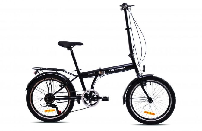 Capriolo Travel 6 sebességes 20" camping kerékpár fekete