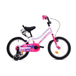 Capriolo Diavolo 16 gyerek kerékpár Fehér-Rózsaszín