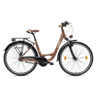 Csepel signo N7 női kerékpár Barna 17"