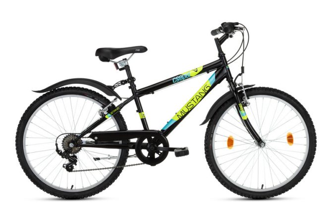 CSEPEL MUSTANG 24" 6SP 23 FEKETE GYEREK KERÉKPÁR