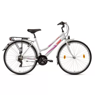   Csepel landrider női trekking kerékpár 21sp fehér 17"