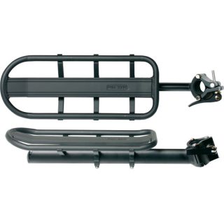   Csomagtartó BIKEFUN POSTRACK Alu nyeregcsőre fekete - CL-420Q