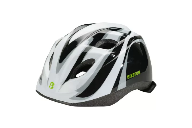 Fejvédő BIKEFUN JUNIOR FEKETE/FEHÉR