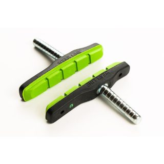   Fékpofa BIKEFUN MTB 72 mm csapos fekete/zöld - MTB-945-BKGRN