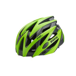 Fejvédő BIKEFUN EDGE ZÖLD/KARBON
