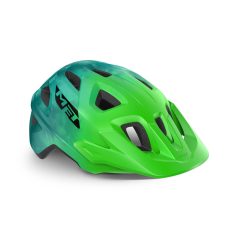   MET Eldar gyermek kerékpáros sisak [matt zöld-tie-dye, 52-57 cm (Uni)]