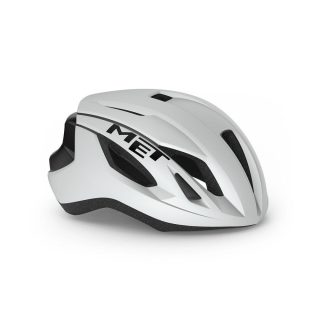   MET Strale kerékpáros sisak [matt fehér-fényes fekete, 58-62 cm (L)]