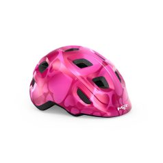   MET Hooray gyermek kerékpáros sisak [fényes rózsaszín-szivecskés, 46-52 cm (XS)]