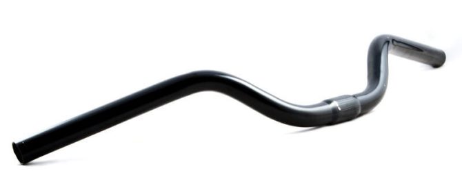 Kormány acél mtb "u" 600x70x1,4mm női fekete mtb acél női emelt fekete "u 600x70x1,4