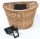 Kosár első fonott kormányra 36x26x22 cm + qr tartó natúr 