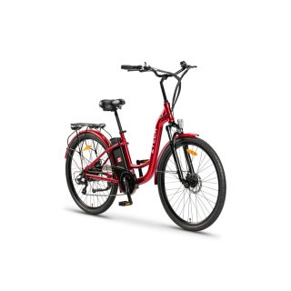   ZT-13B, Lítium 36V10Ah 250W 27.5''(700C) ELEKTROMOS KERÉKPÁR *RETRO 3.0* (DKD) CE piros