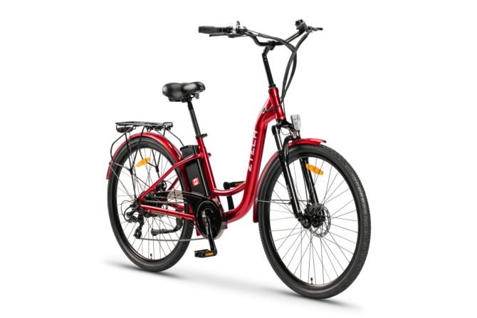 ZT-13B, Lítium 36V10Ah 250W 27.5''(700C) ELEKTROMOS KERÉKPÁR *RETRO 3.0* (DKD) CE piros