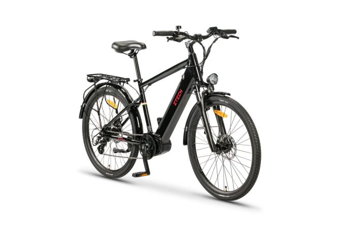 ZT-84M, Lítium 36V12Ah 250W 26" közép-motor, ELEKTROMOS KERÉKPÁR, SHIMANO 7S *EEL-M* (DKD) CE fekete