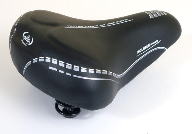 Nyereg rugós Max Komfort IT 530 fekete-ezüst