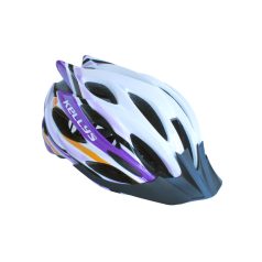 Fejvédő Dynamic white-alpine purple M/L