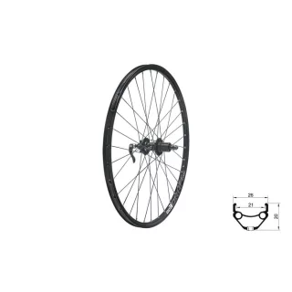 Fűzött hátsó kerék KLS DRAFT DSC R, 27,5", black