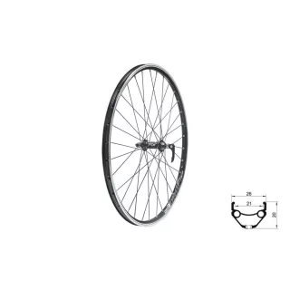   Fűzött első kerék KLS DRAFT V-brake F, 28/29", black