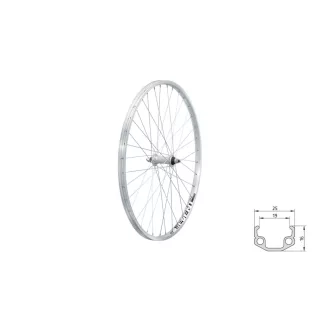 Fűzött első kerék KLS EVENT V-brake F, 26", silver