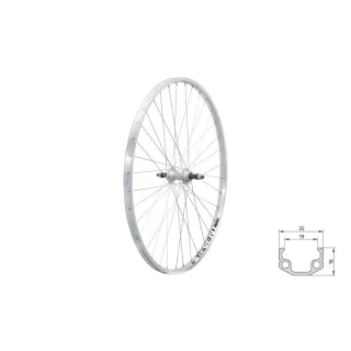   Fűzött hátsó kerék KLS EVENT V-brake R, 28", silver