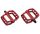 Pedálok KLS FLAT 50 BB 023 red