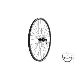 Fűzött első kerék KLS DRAFT DSC 23 F, 28/29", black