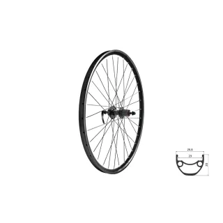   Fűzött hátsó kerék KLS DRAFT DSC 23 R, 28/29", black