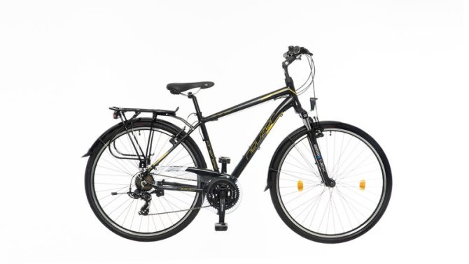 Firenze 100 férfi fekete/sárga-szürke matt 19 elemes világítással