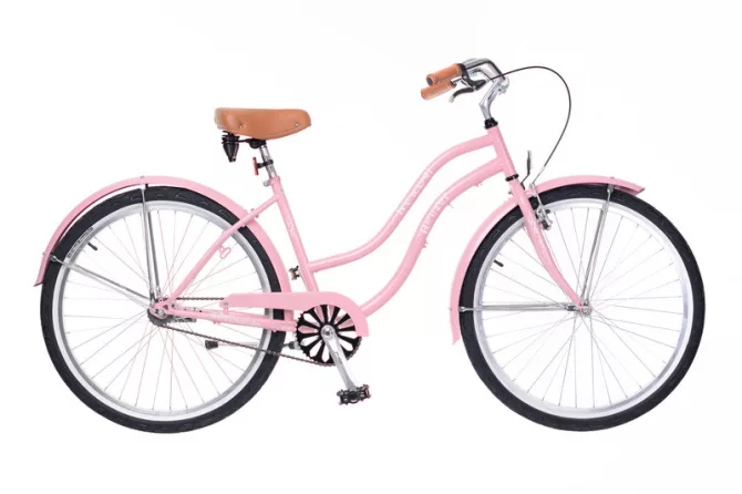 Neuzer beach cruiser női kerékpár rózsaszín