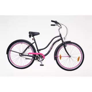Neuzer miami cruiser női kerékpár fekete/magenta