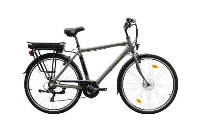 Neuzer Zagon férfi 19 E-Trekking MXUS zöldes szürke/arany-fekete 