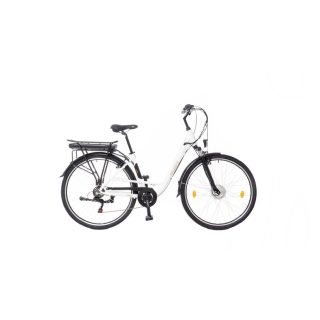   Neuzer E-Trekking Zagon női 17 MXUS teleszkópos villával matt fehér/arany- fekete 