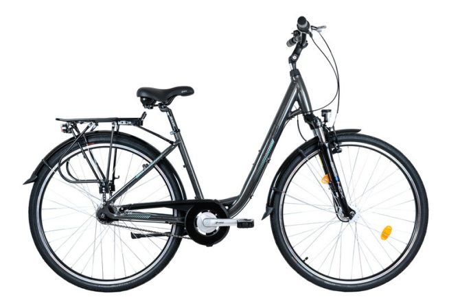 Neuzer Padova 28 N7 delux női fényes antracit/türkiz 17