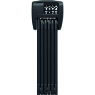   ABUS hajtogatható lakat számzárral BORDO LED 6000C/90, SH tartóval, fekete