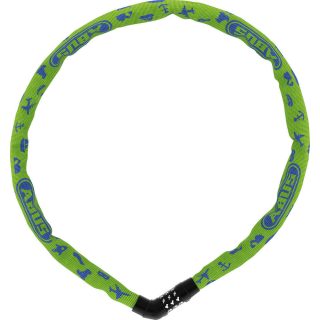   ABUS láncos lakat jelkóddal Steel-O-Chain Symbols 4804C/75, lime