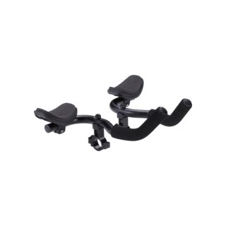   BBB Cycling kerékpáros időfutam könyöklő BHB-59 AeroComfort, alumínium, 22.2/25.4/31.8mm, ergonomikus forma, 282mm hosszú, fekete